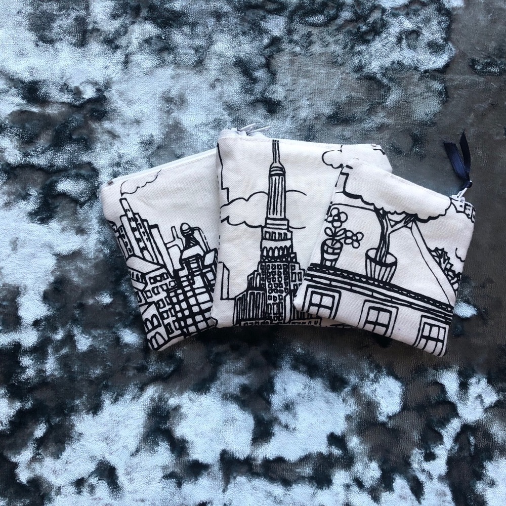 New York City printed coin purse